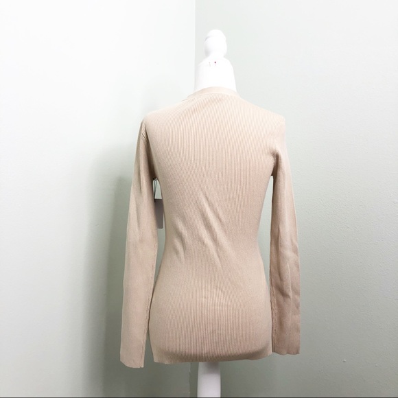 Olivaceous ribbed cardi Cardigan cream - Picture 4 of 16